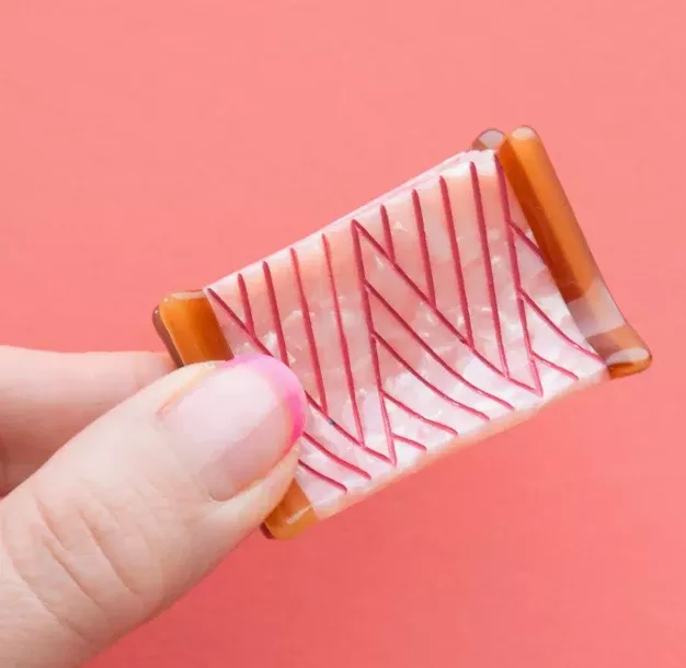 Thread Spool Mini Hair Claw Clip