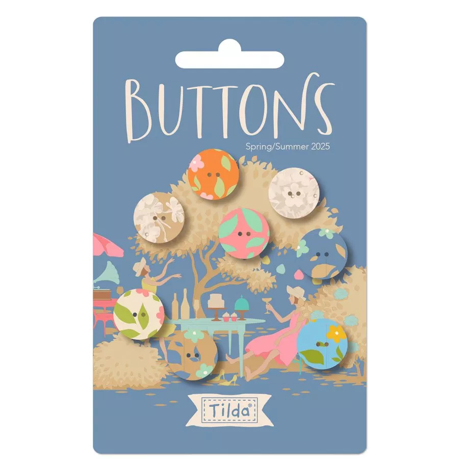 Tilda Sunday Brunch Buttons 0.55in