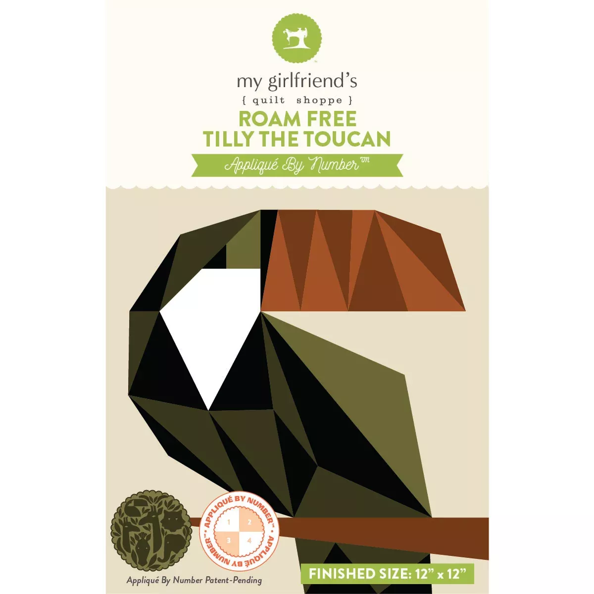 Tilly the Toucan Applique by Number™ Kit