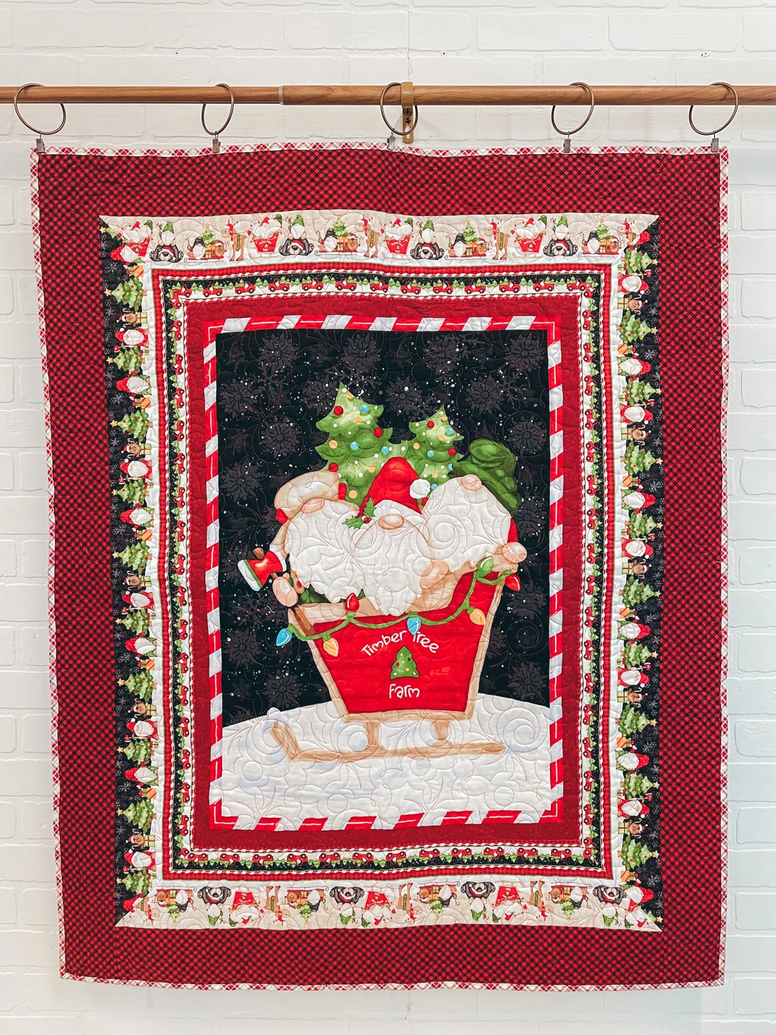Timber Gnomies Panel Quilt (Downloadable Sewing Pattern)