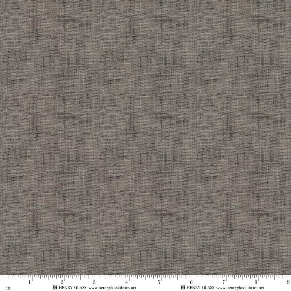 Timeless Linen Basics by Stacy West for Henry Glass - Charcoal 2338-909