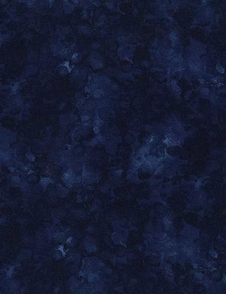 Timeless Treasures Solid-ish Watercolor Blender KIM C6100-NAVY