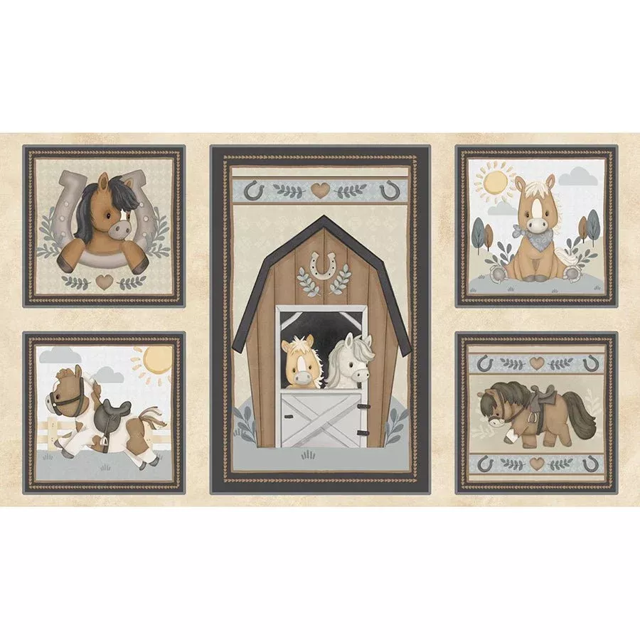 Tiny Trots 24" Block Panel Multi