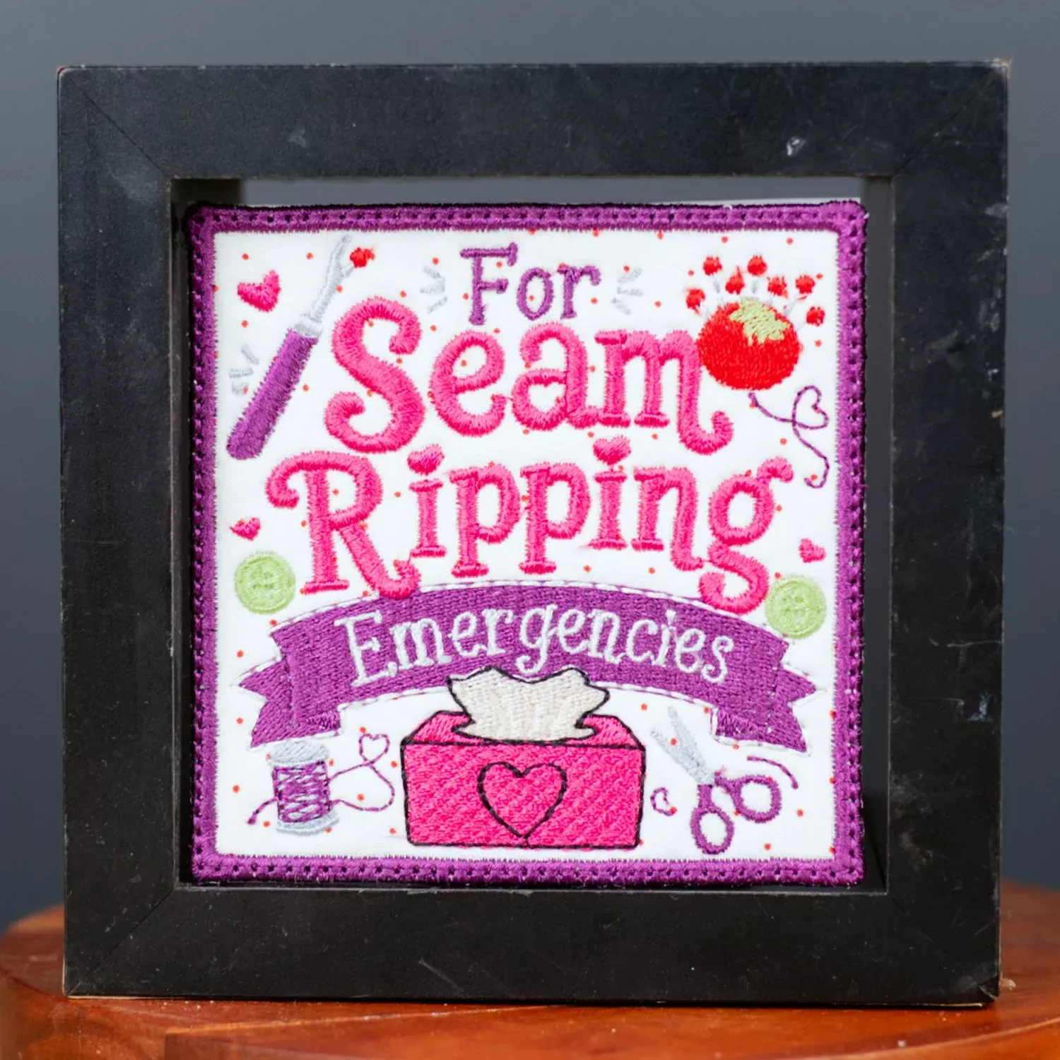 Tissue Box Patches: Sewing World (Downloadable Machine Embroidery Design)