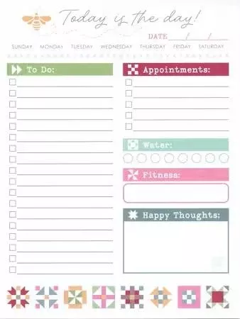 Today is the Day Notepad - by Lori Holt of Bee in my Bonnet Co. for It's Sew Emma