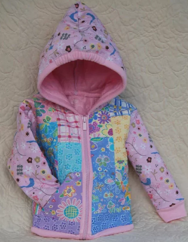 Toddler or Child Size Sweatshirt Jacket Pattern by One of a Kind Kid
