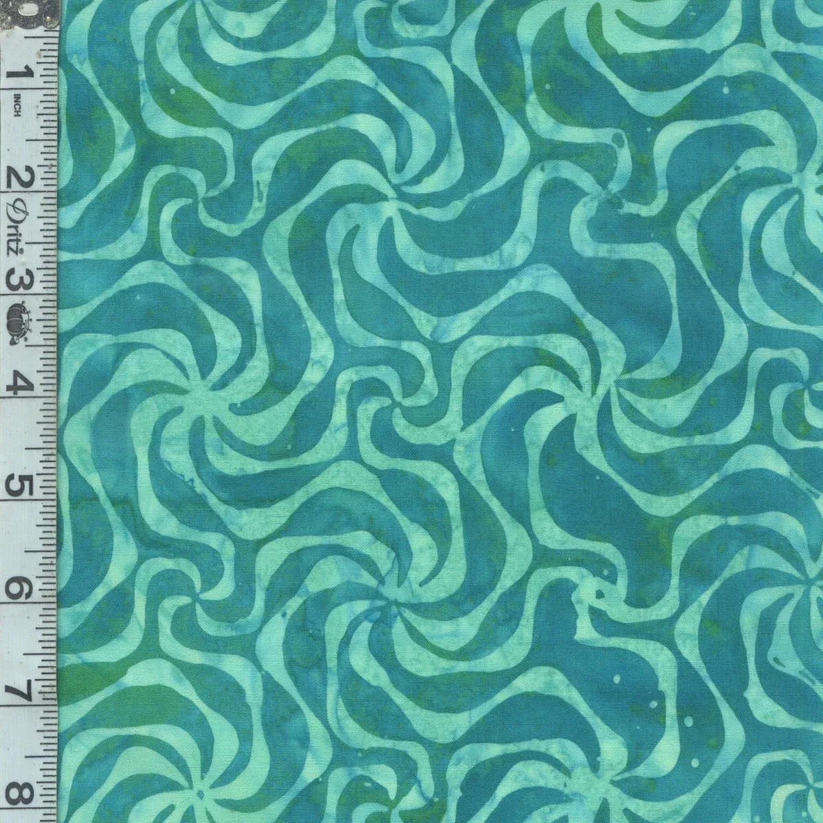 Tonga Batiks - Swirl Wave Island Blue