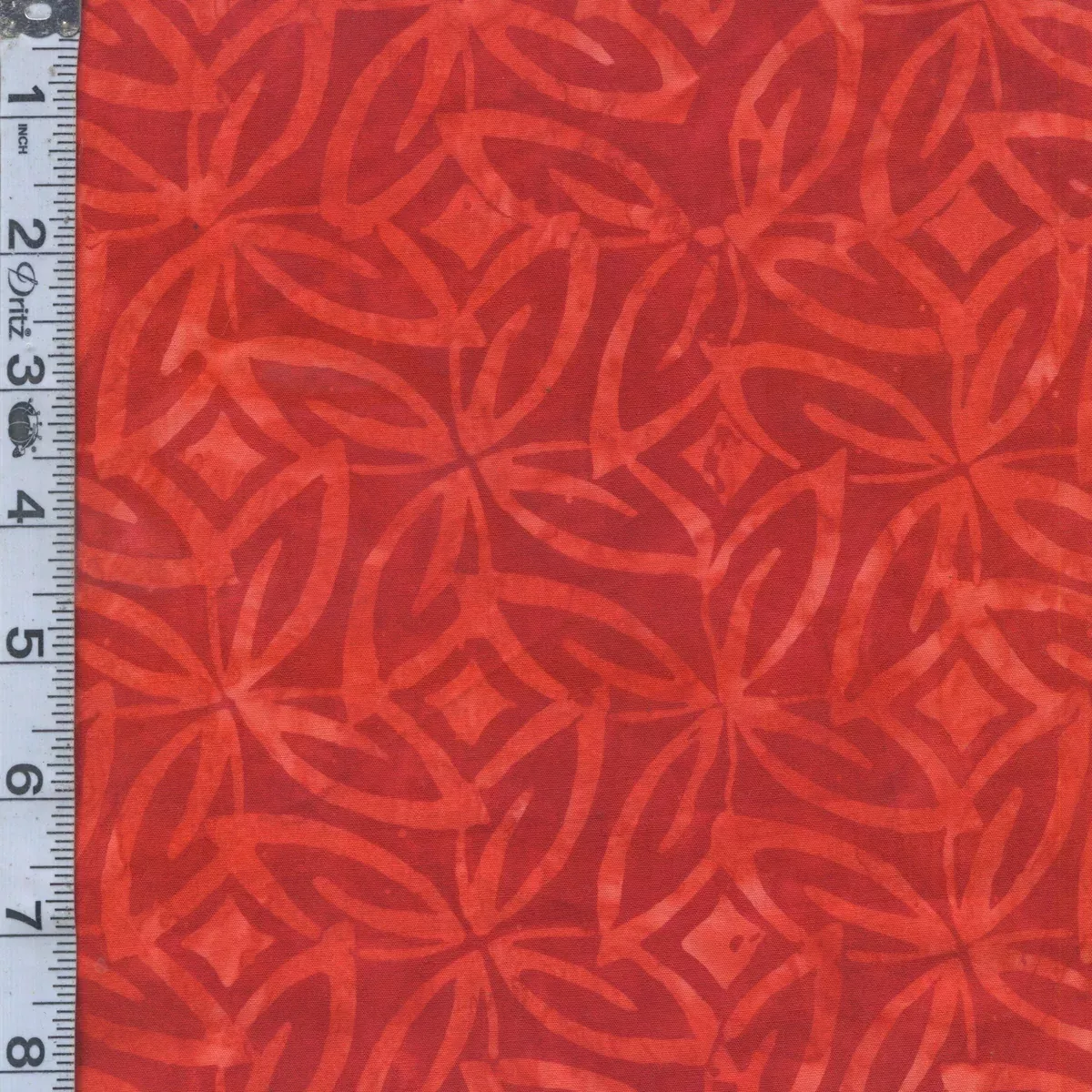 Tonga Batiks - Tile Flowers Red