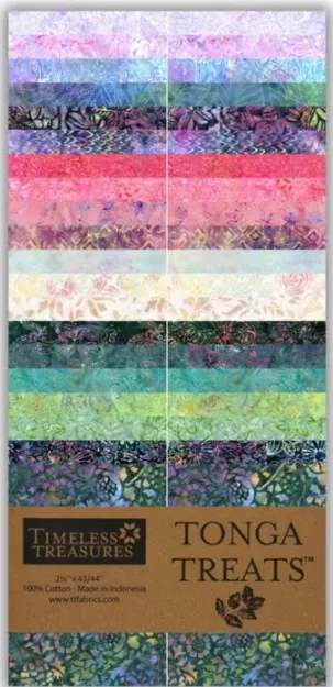 Tonga Treats Batiks - Mayfair - 40 2 1/2" Strips by Timeless Treasures