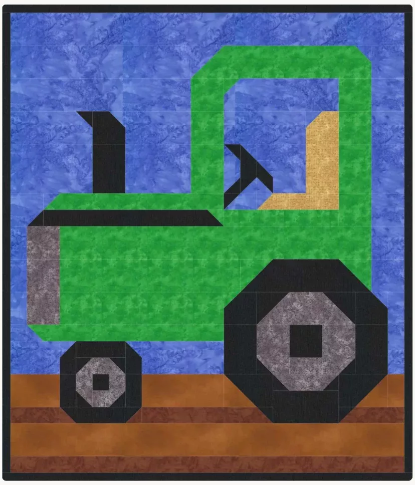 Tractor Quilt Pattern by Lisa Muilenburg