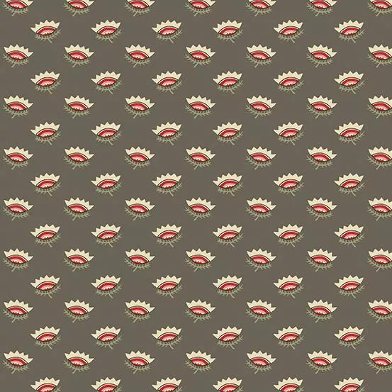 AND Tradewinds Crown Flower - A-810-N Dolphin - Cotton Fabric