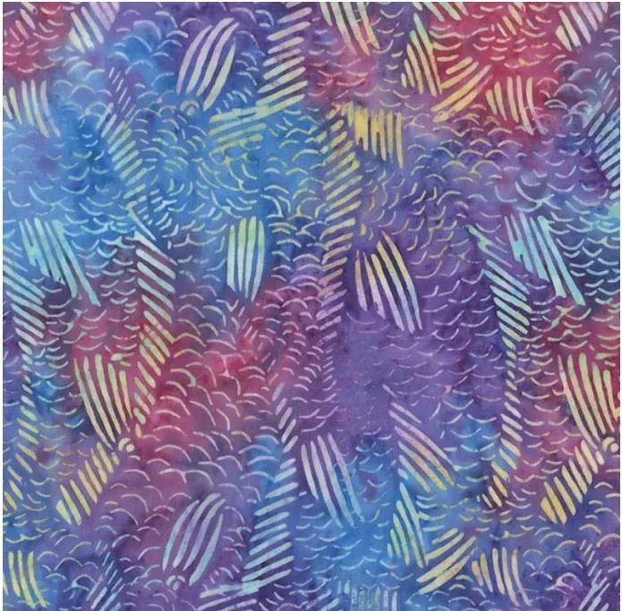 Tropical Batiks - Fishscale BT7779-WAVE-D by Michael Miller