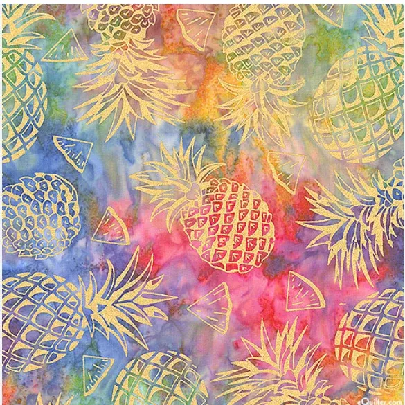 Tropical Batiks - Pineapple Punch BTM8827-MULTI-D by Michael Miller