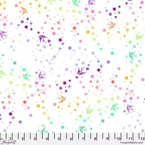 True Colors by Tula Pink - Fairy Dust - PWTP133.WHITE