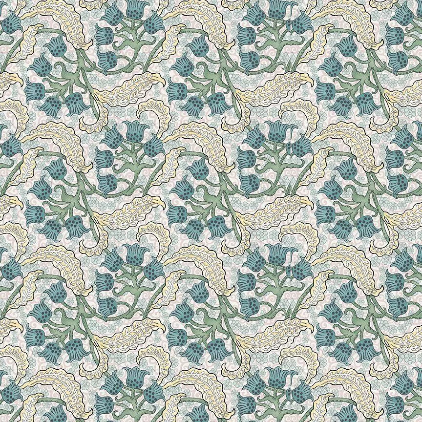 TT Dragonfly Garden CD1738-CREAM - Cotton Fabric