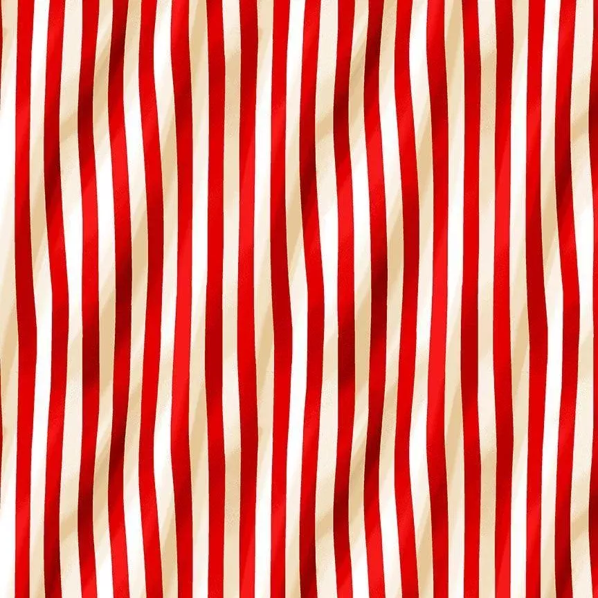 TT Lady Liberty - USA Sguiggle Stripes CD2092-RED - Cotton Fabric