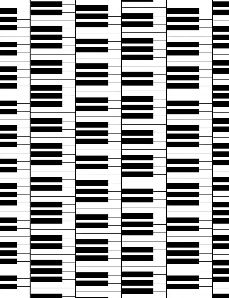 TT Orchestra - C1479-PIANO - Cotton Fabric