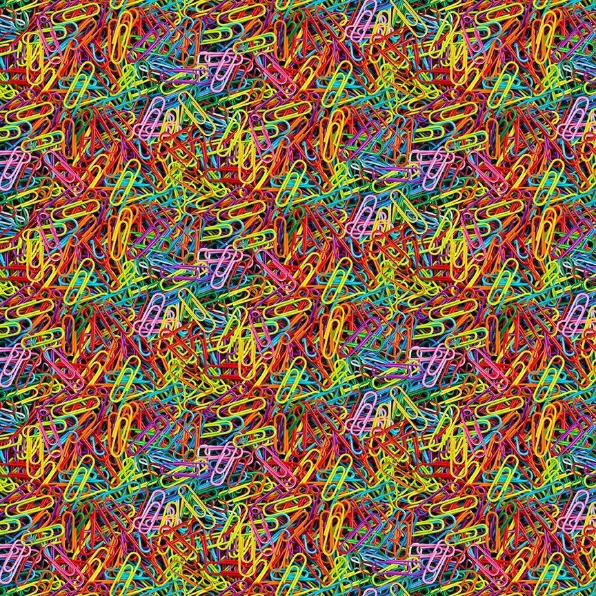 TT Sewing Room Paper Clips - CD3204-MULTI - Cotton Fabric