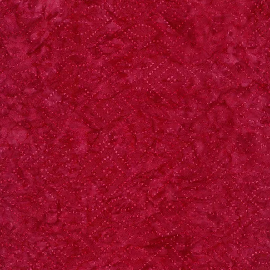TT Tonga Liberty Batiks Geo Dots Shape - B2539-RED - Cotton Fabric