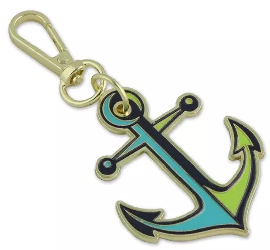 Tula Pink - Anchors Aweigh Marine Bag Charm by Sallie Tomato