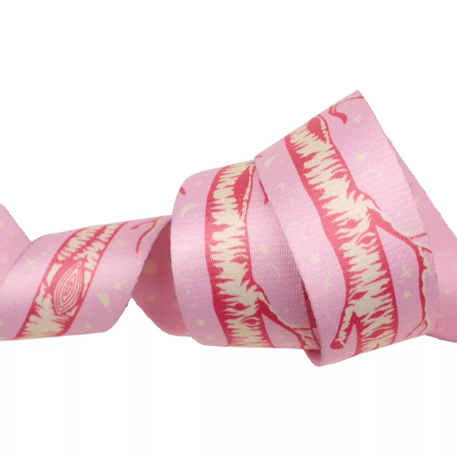 Tula Pink Full Moon Forest II Polyester Webbing | Big Tree - Honey 1-1/2"