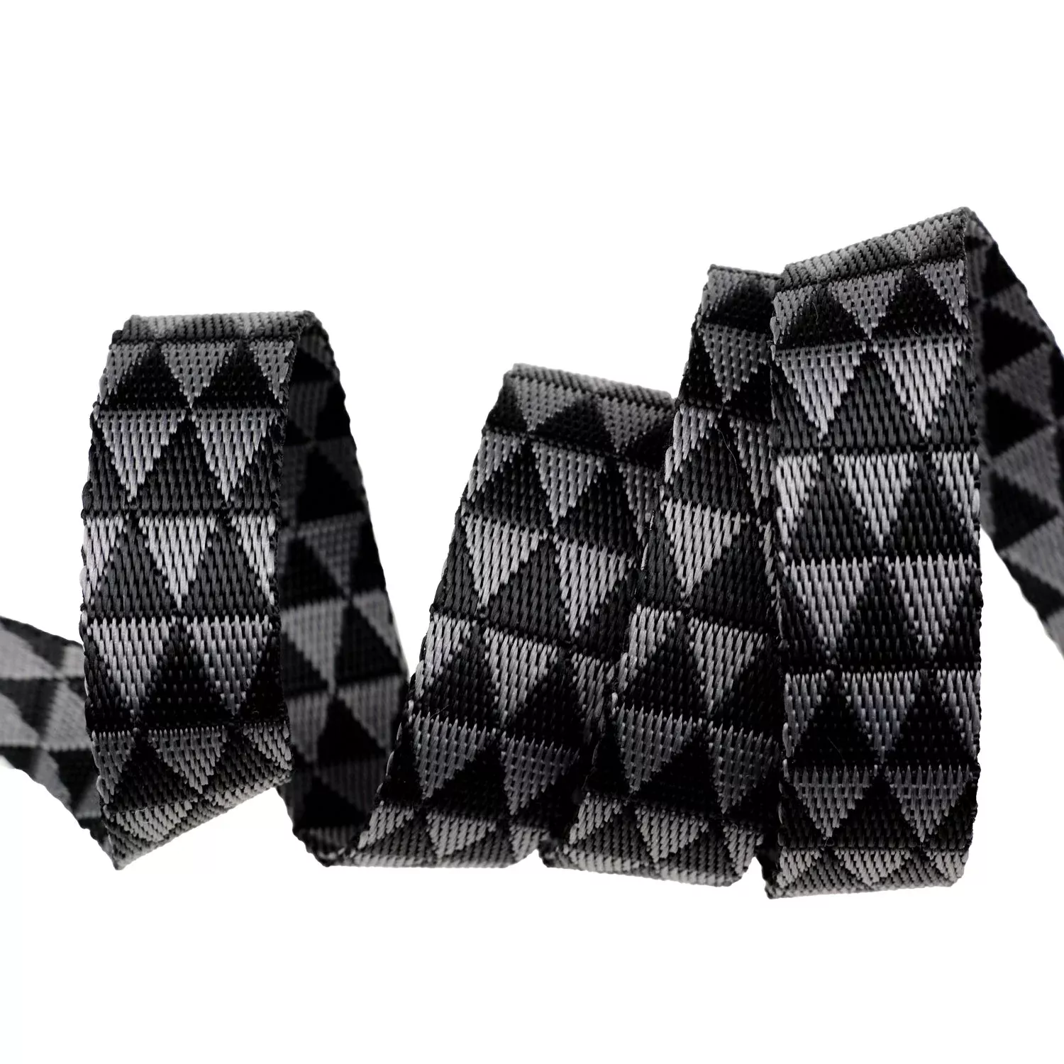 Tula Pink Grayworks Nylon Webbing - 1" Kinda Shady Carbon