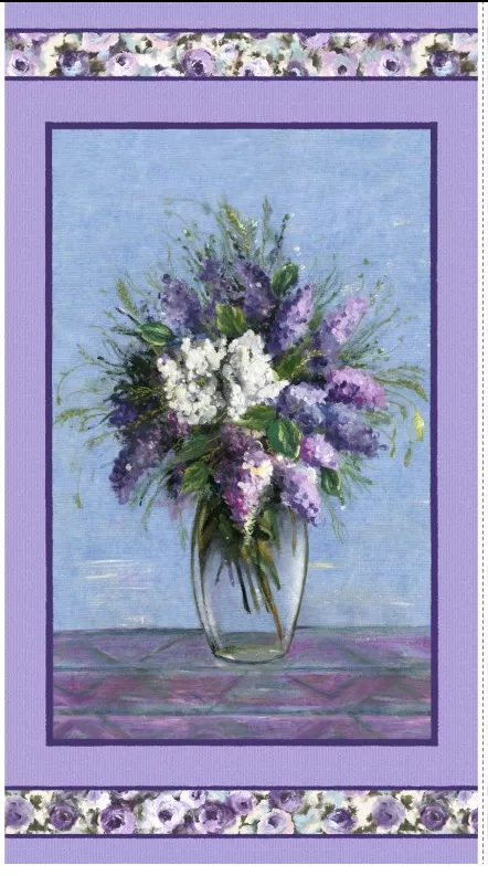 Tuscany Blooming Vase, Purple, Panel