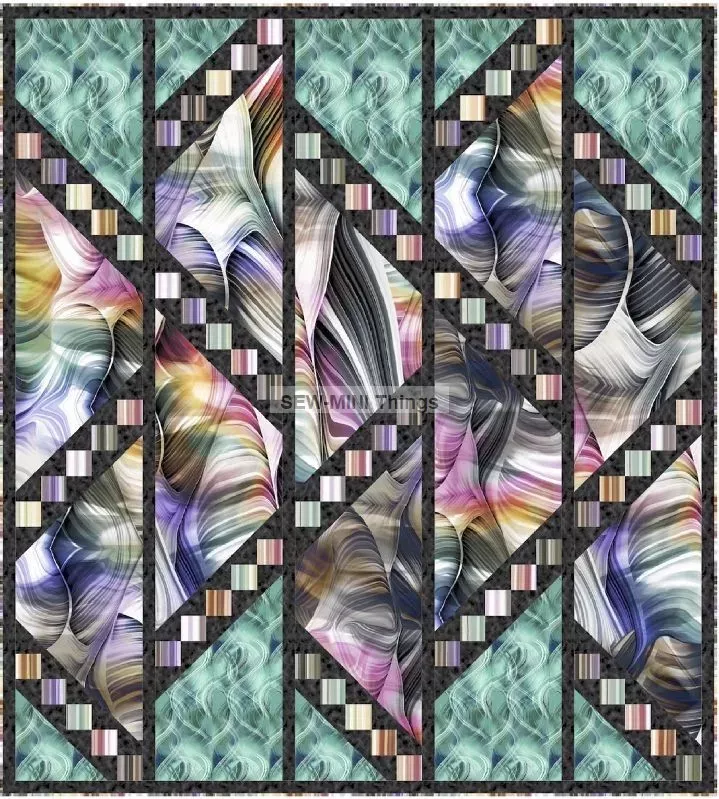TWISTED MOTION QUILT PATTERN BY PINETREE COUNTRY QUILTS