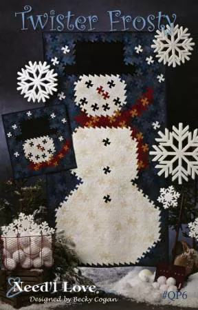 Twister Frosty Wall Hanging or Quilt Pattern QP6 ^