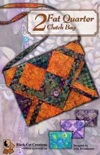 Two Fat Quarter Clutch Pattern BCC2FQCB by Black Cat Creations ^