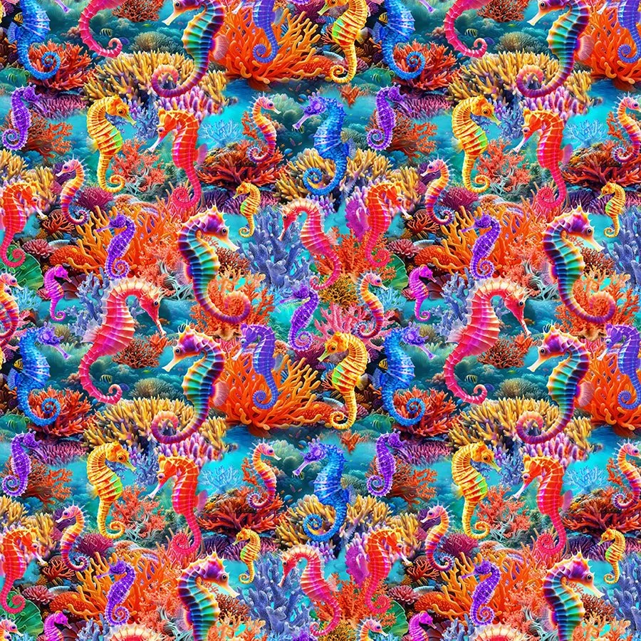 Underwater Paradise Sea Horses Coral