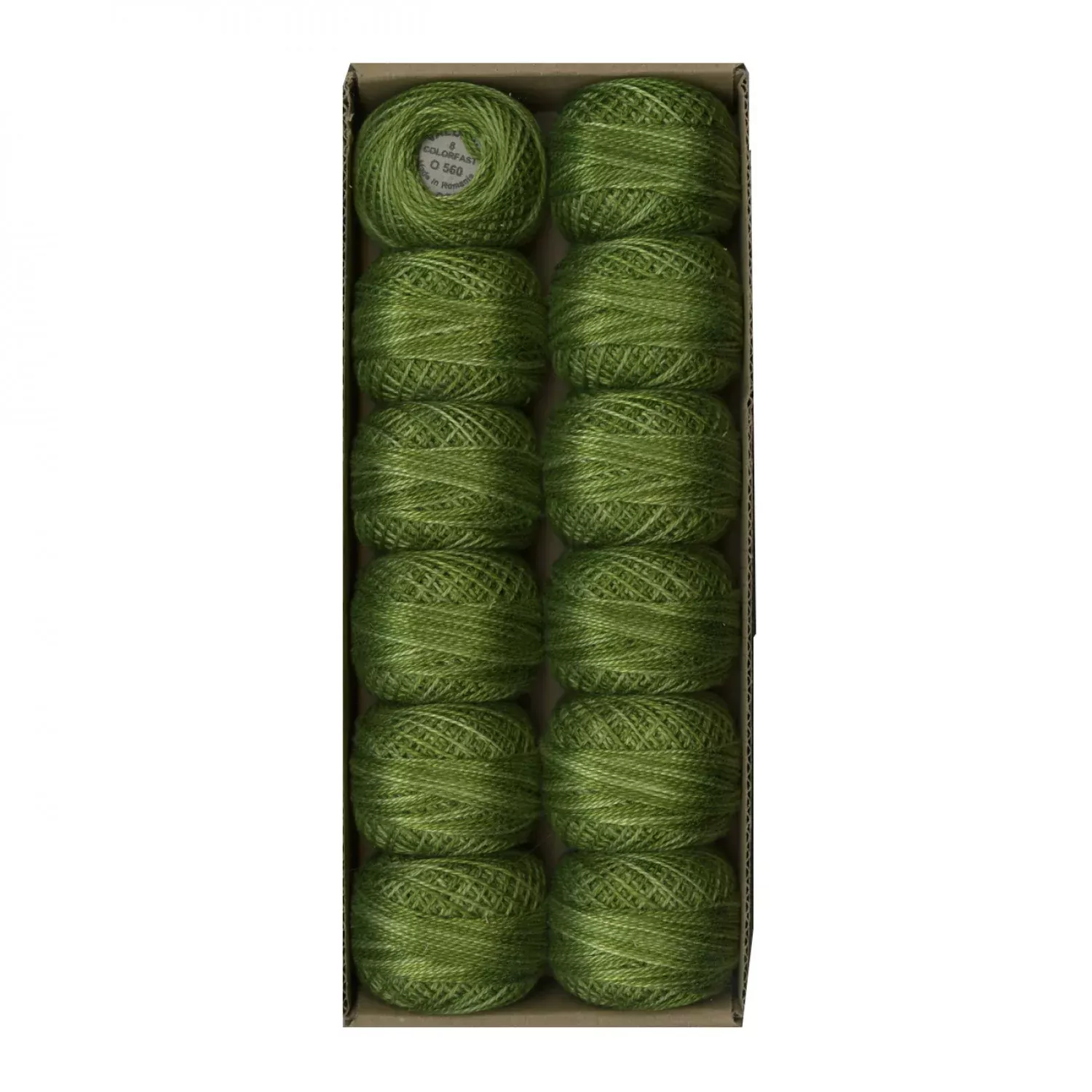 Valdani Pearl Cotton Size 12 Variegated Morning Grass