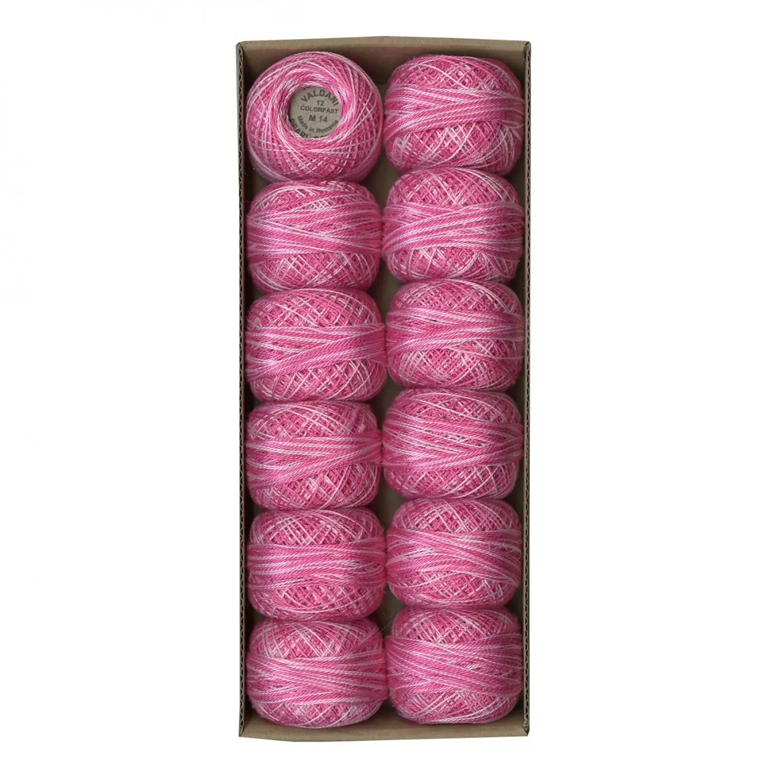 Valdani Pearl Cotton Size 12 Variegated Roses