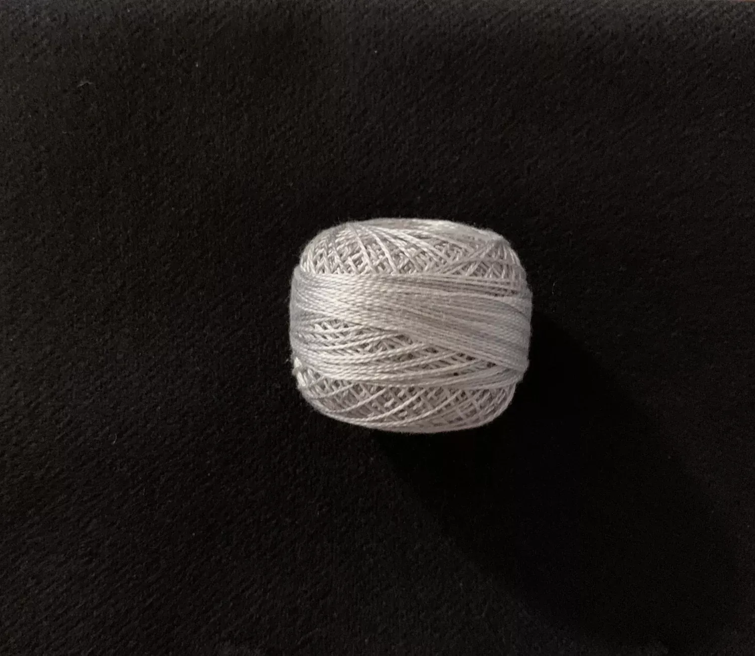 Valdani Pearl Cotton Size 12 Variegated Shades Of Gray