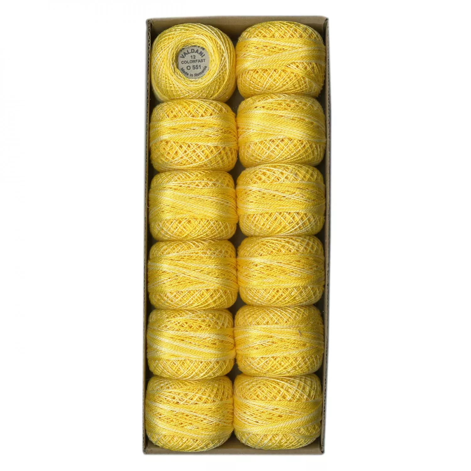 Valdani Pearl Cotton Size 12 Variegated Sunshine