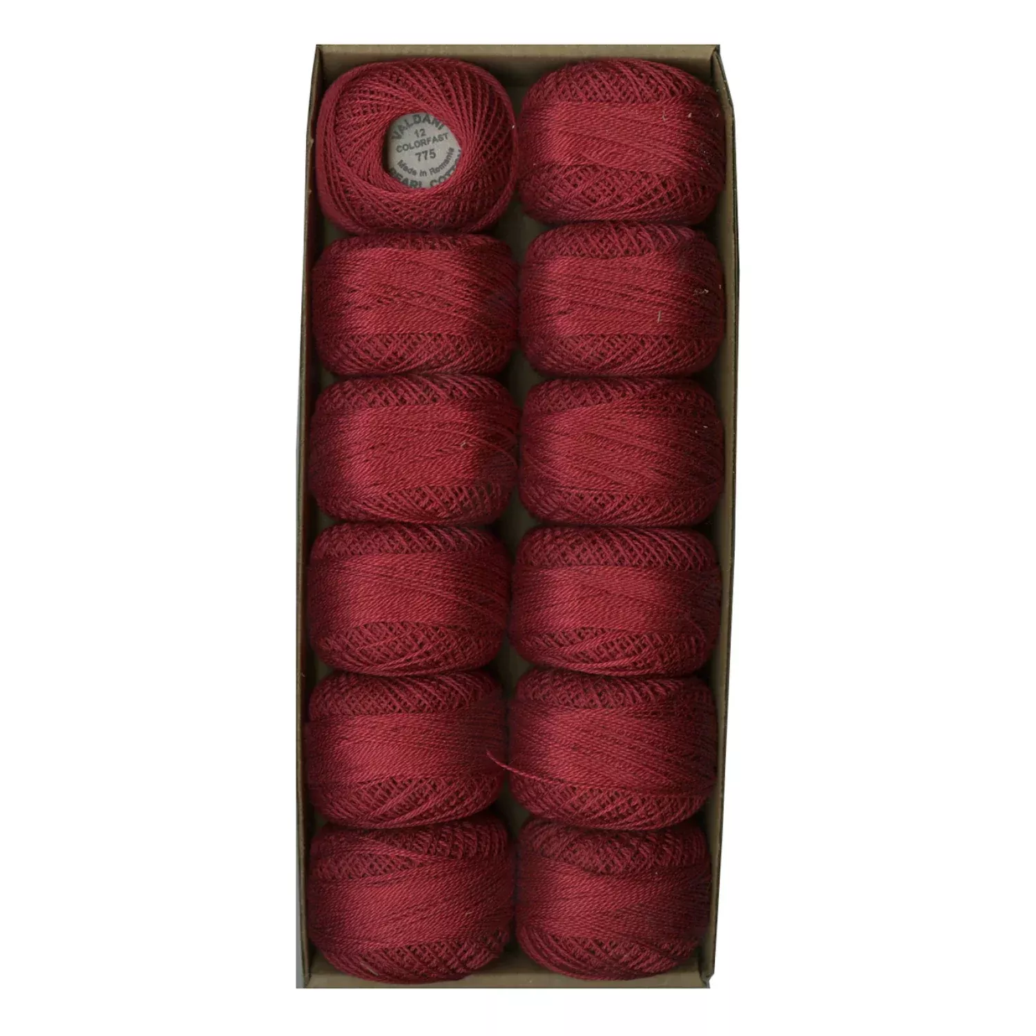 Valdani Pearl Cotton Size 12 Variegated Turkey Red