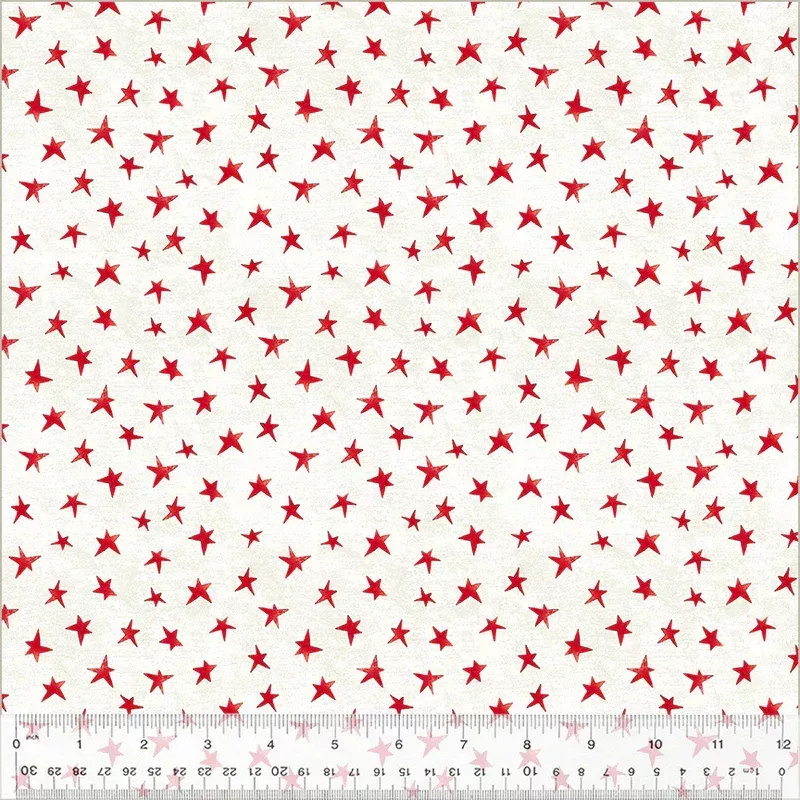 A Very Terri Christmas - Christmas Star Ivory - 54108-4 by Windham Fabrics