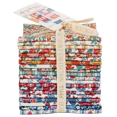 Village Life : Fat Eight Bundle 20 fabrics, 10 x 19 - #TIL300280 - Tilda