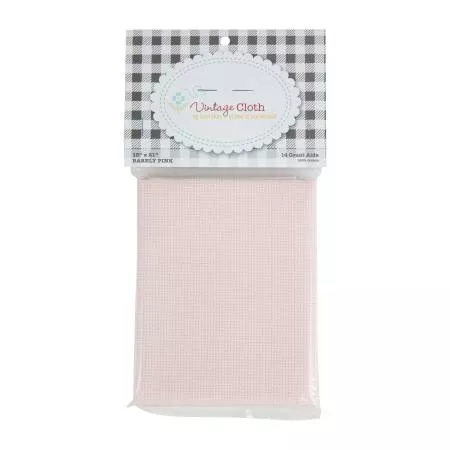 Vintage Cloth Barely Pink 14ct 18in x 21in