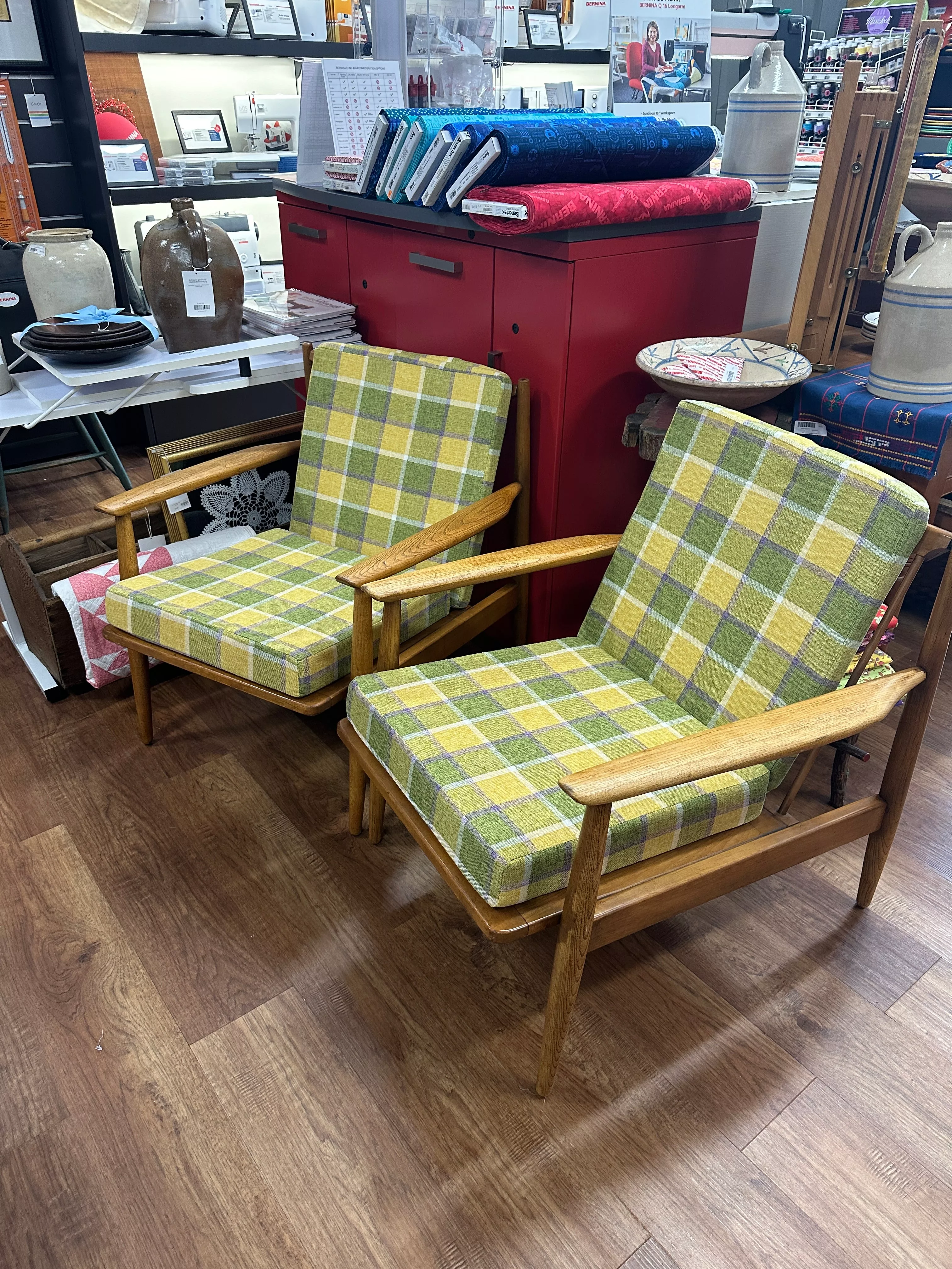 Vintage MCM Danish side chair set