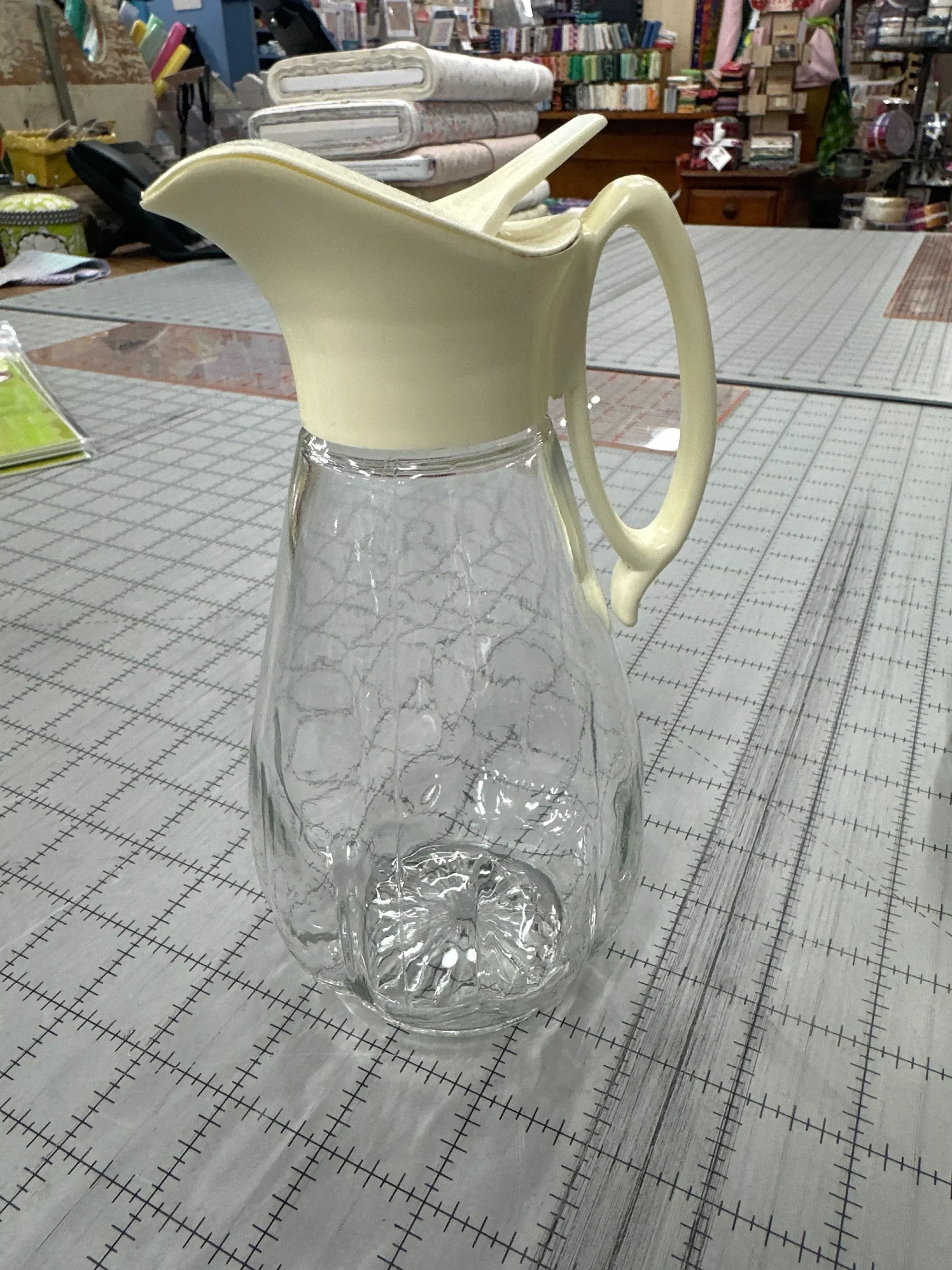 Vintage pear shaped syrup or cream dispenser