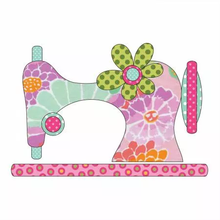 Vintage Stitches Pink Small Applique UEA-1234-QC ^