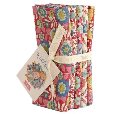 Wallflower - Fat Quarter Bundle Burgundy/Pink | TIL300233