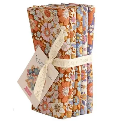 Wallflower - Fat Quarter Bundle Caramel/Thistle | TIL300235