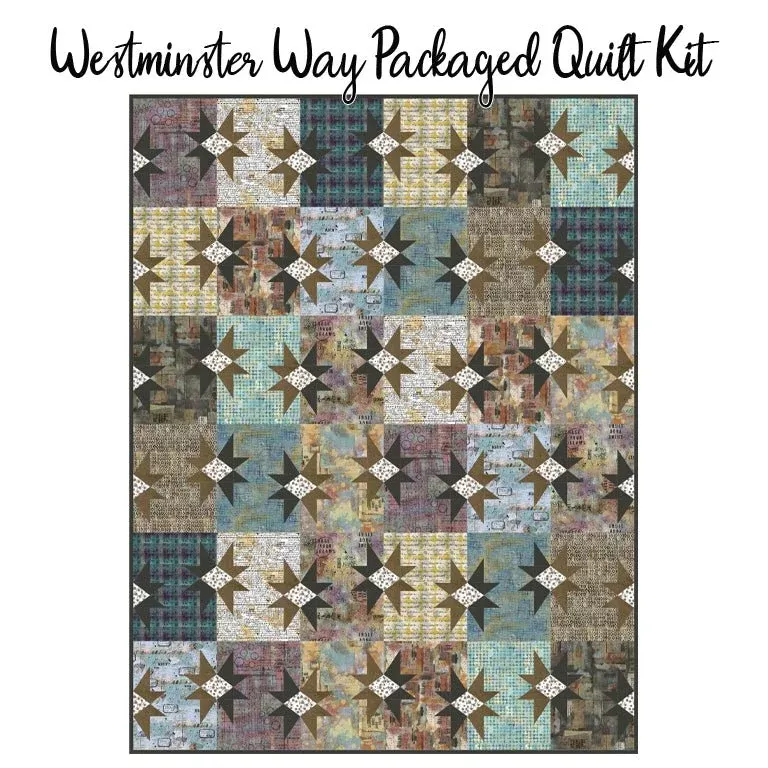 Westminster Way Packaged Quilt Kit with One Layer Away from Free Spirit