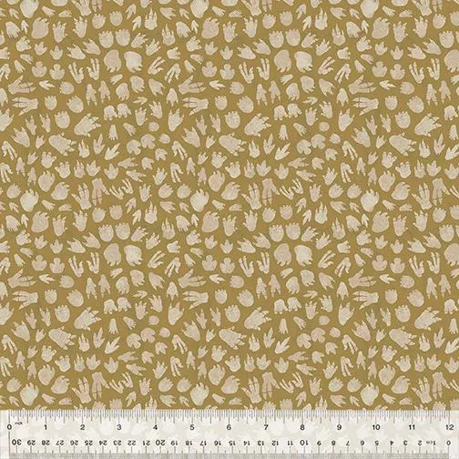 WHM Age the Dinosaurs 53560D-11 Tan - Cotton Fabric