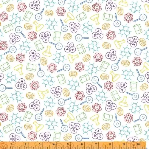 WHM Its Elementary 52040-X Chem Lab - Cotton Fabric