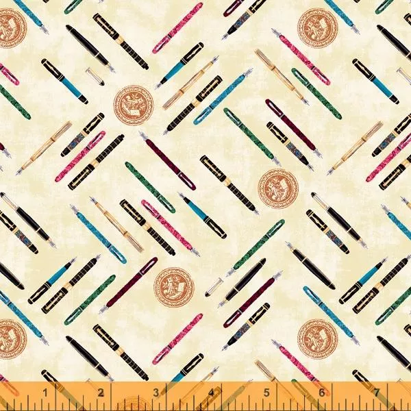 WHM Well Read 52869-4 - Cotton Fabric