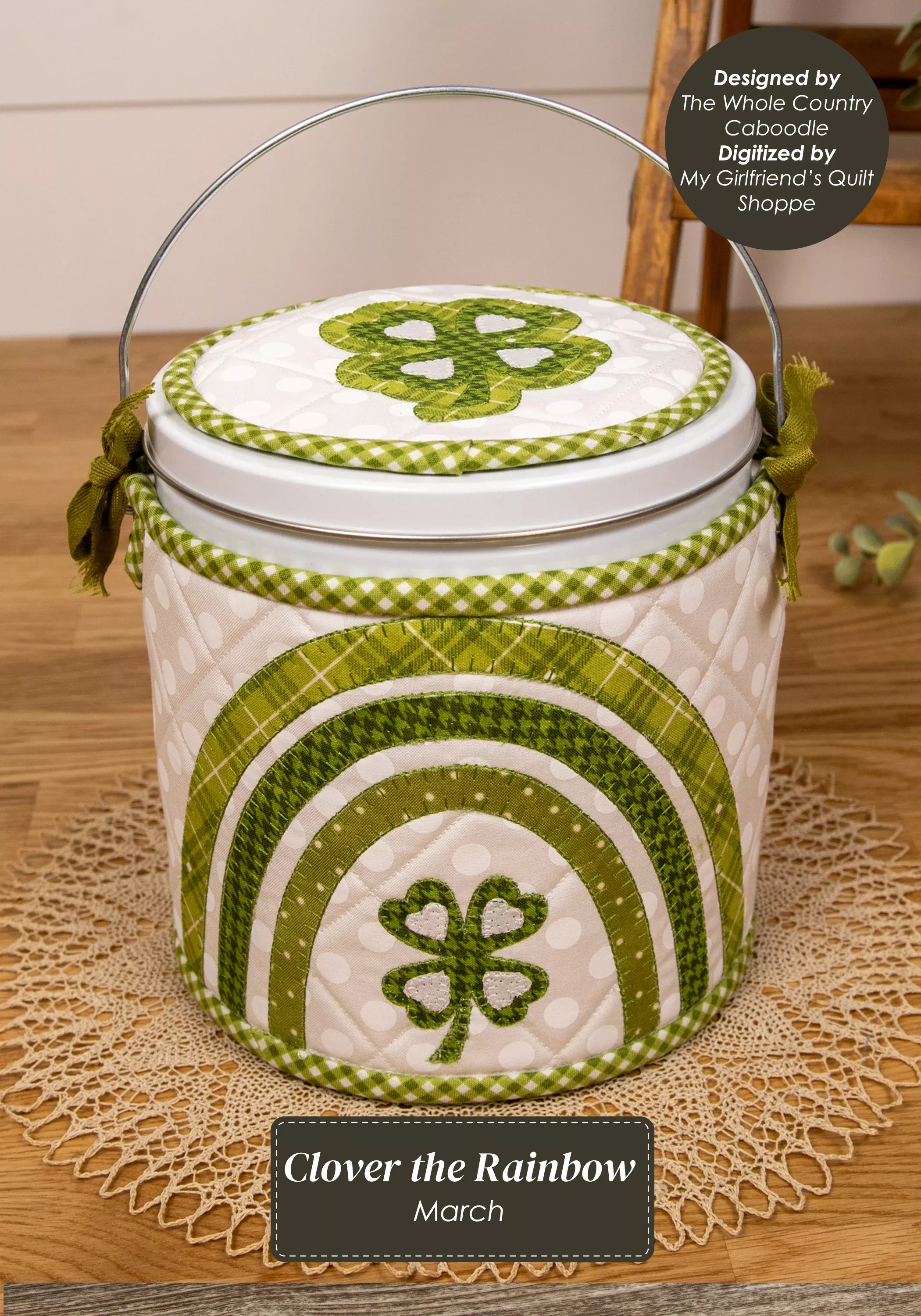 The Whole Country Caboodle Clover the Rainbow Cozy Kit - Machine Embroidery