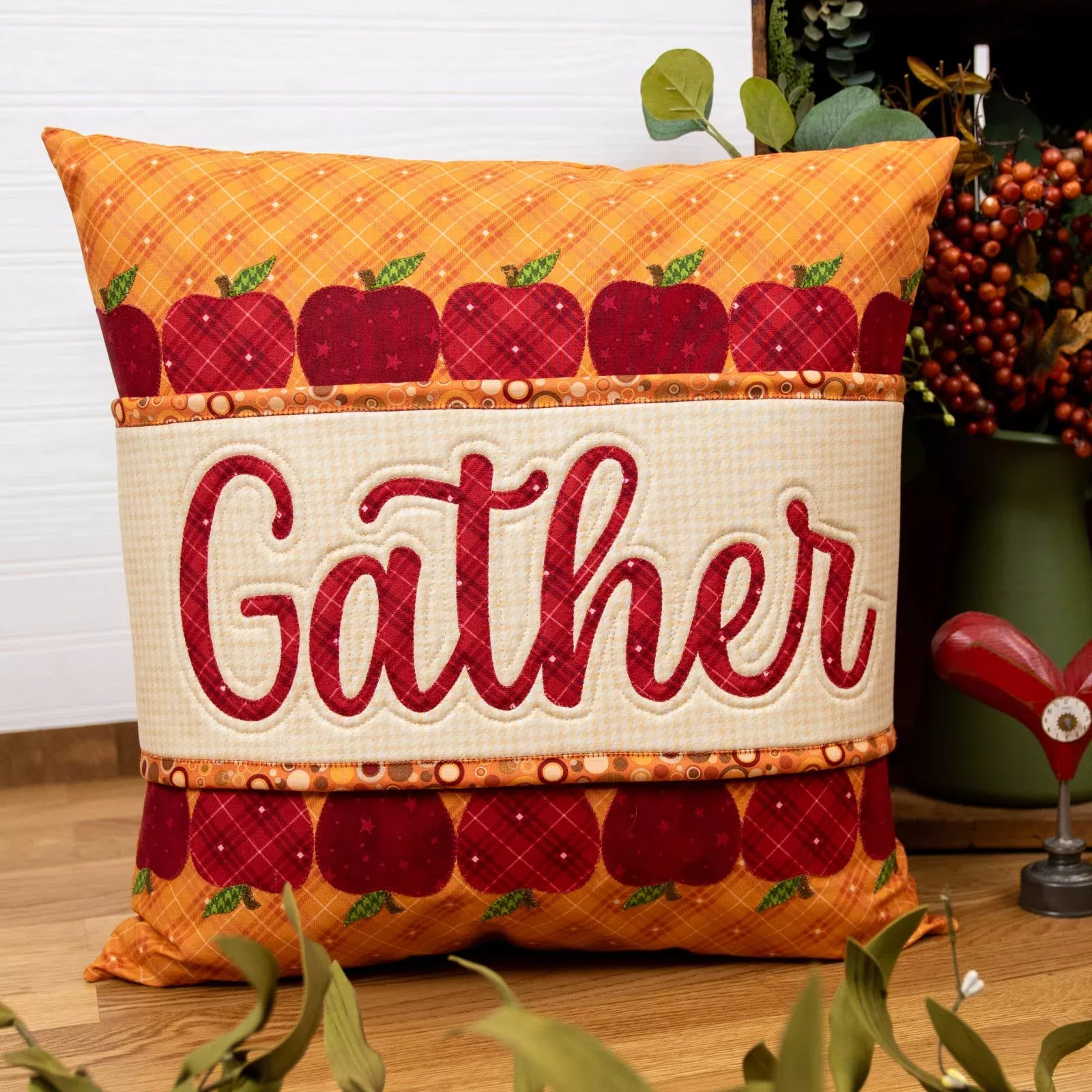 Whole Country Caboodle Gather Pillow Wrap and Cover
